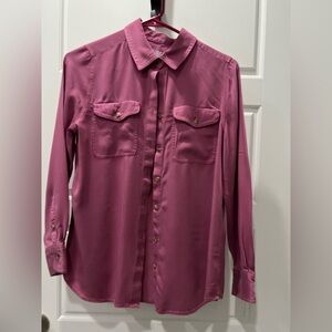 Chico’s Modal Pink Button-Up Shirt